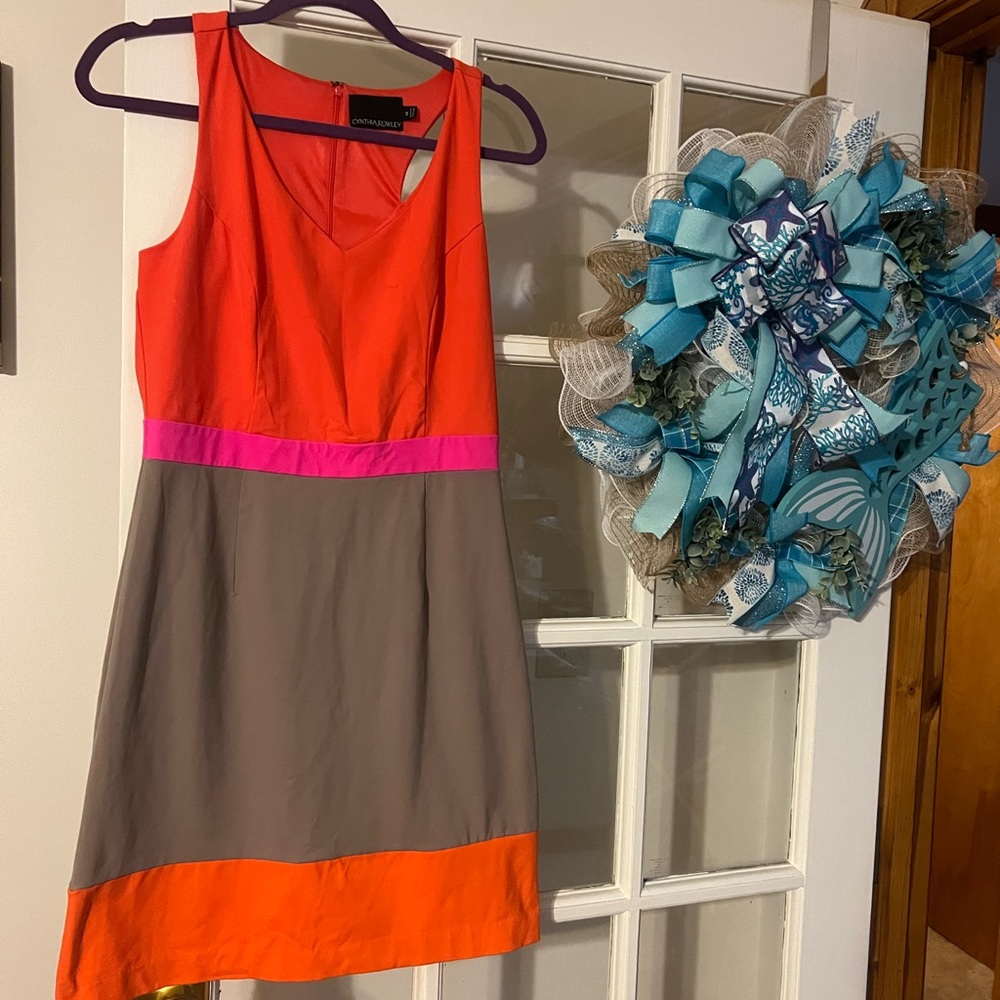 Cynthia Rowley color blocking dress Medium